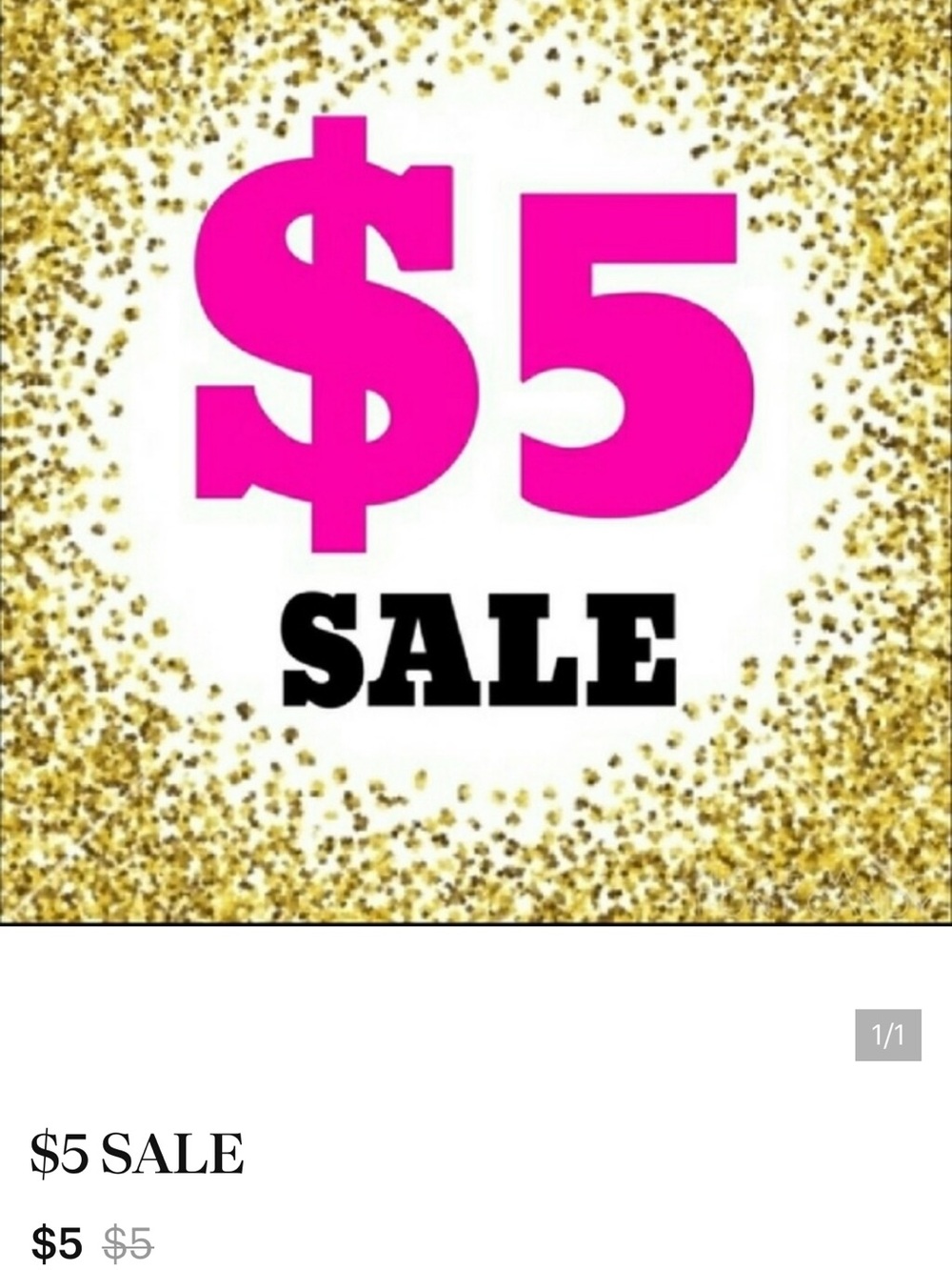 $5 Sale! ALMOST EVERYTHING $5 TODAY ONLY!